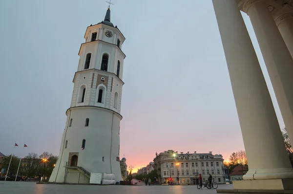 Kathedraal plein in vilnius — Stockfoto