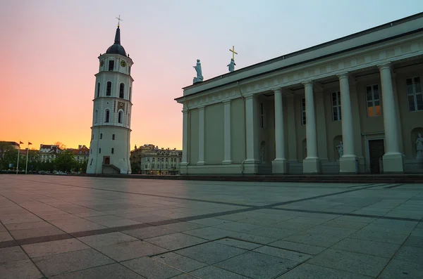 Cathedral Square in Vilnius — Stock Photo, Image