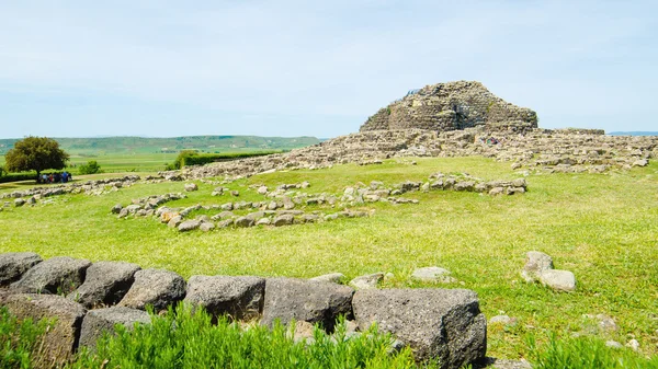 Su nuraxi di barumini na Sardinii, Itálie — Stock fotografie