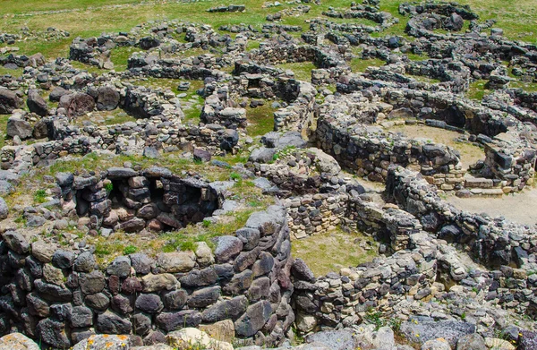 Su nuraxi di barumini in Sardinië, Italië — Stockfoto