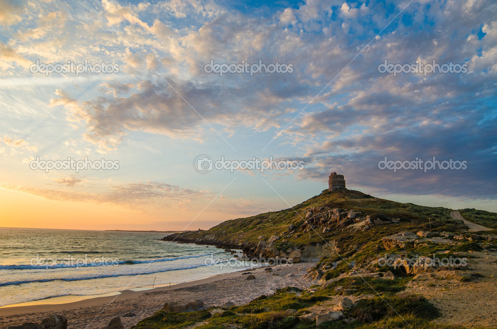 Sunset In San Giovanni Di Sinis Sardinia Italy Stock Photo Image By C Krivis 46566855