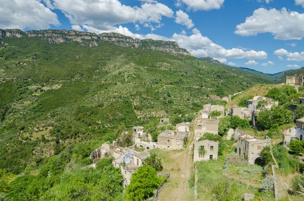 Ghost town Gairo Vecchio (Sardinia, Italy) — Stock Photo, Image