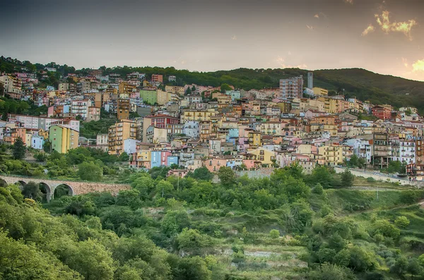 Mountain town - Lanusei (Sardinia, Italy) — Stock Photo, Image