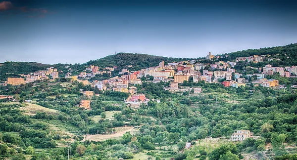 Dağ town - lanusei (Sardunya, İtalya) — Stok fotoğraf