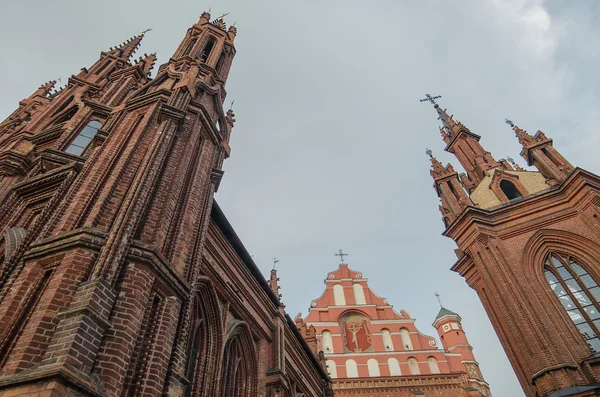 St Anne's and Bernadine's Churches in Vilnius, Lithuania — Stock Photo, Image