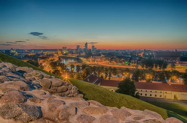 Letecký pohled na Vilnius, Litva — Stock fotografie