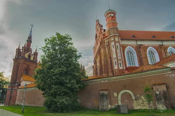 Церкви Св. Анны и Бернадина в Вильнюсе, Литва — стоковое фото