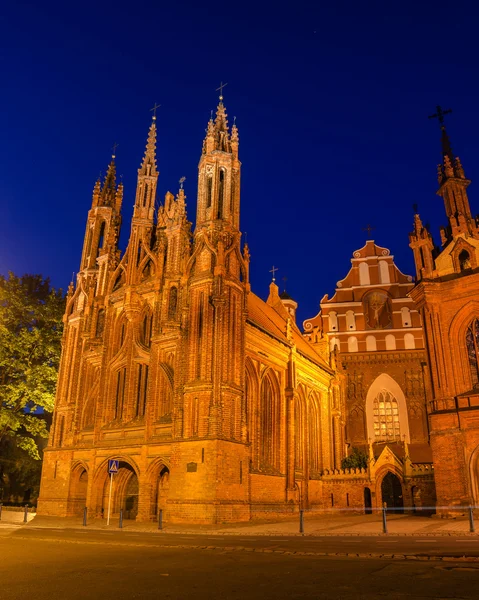 St Anne's and Bernadine's Churches in Vilnius, Lithuania — Stock Photo, Image