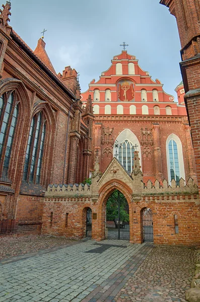 Церкви Св. Анны и Бернадина в Вильнюсе, Литва — стоковое фото