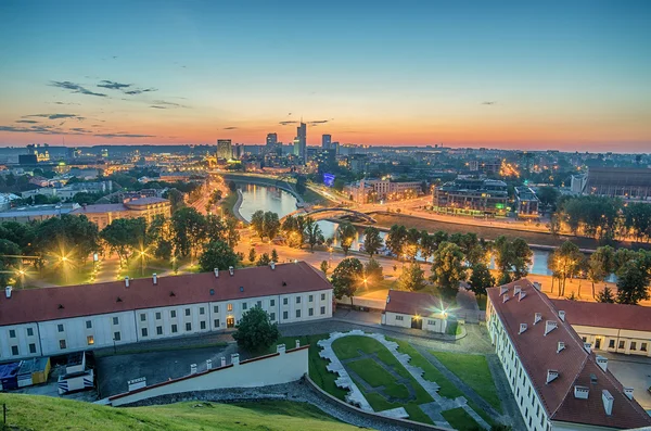 Panorama aéreo de Vilna, Lituania —  Fotos de Stock