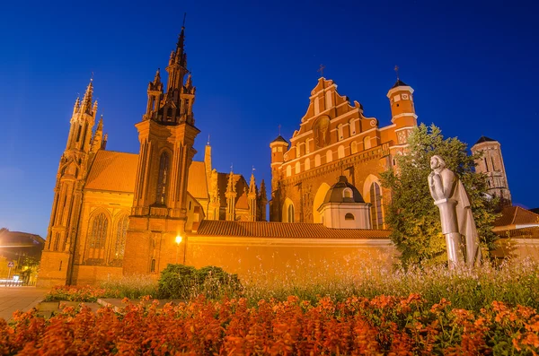 Церкви Св. Анны и Бернадина в Вильнюсе, Литва — стоковое фото