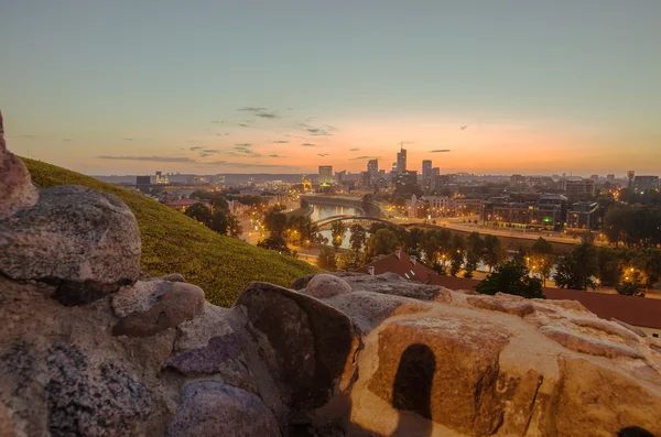 Letecké panorama vilnius, Litva — Stock fotografie