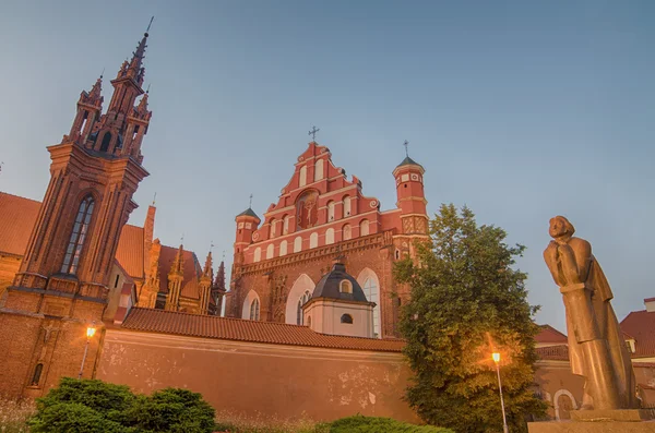 St Annes en bernadine van kerken in vilnius, Litouwen — Stockfoto