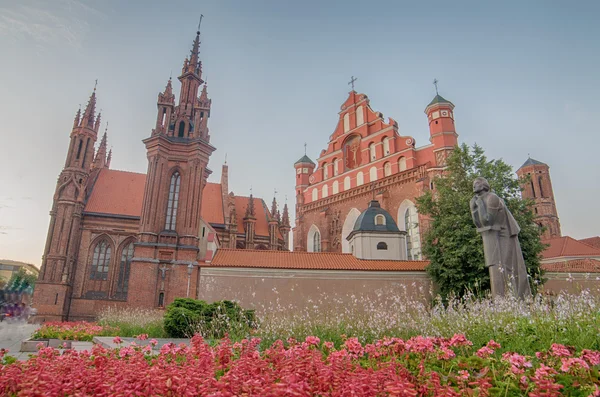 St, Ayşe'nin ve bernadine'nın kiliseler, vilnius, Litvanya — Stok fotoğraf