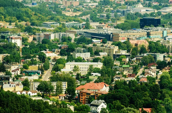 Letecký pohled na Vilnius, Litva — Stock fotografie