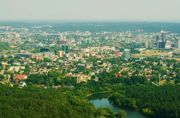空中的立陶宛维尔纽斯全景 — 图库照片