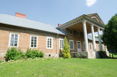 ahşap manor, veliuona, Litvanya