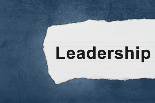 Leadership with white paper tears — Stock Photo, Image