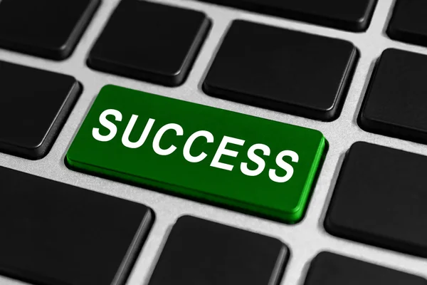 Success button on keyboard — Stock Photo, Image