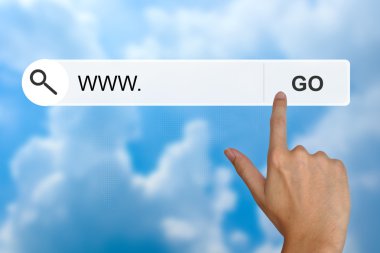www veya dünya geniş web üzerinde arama araç çubuğu