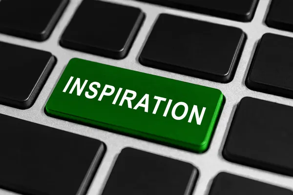 Inspiration button on keyboard — Stock Photo, Image