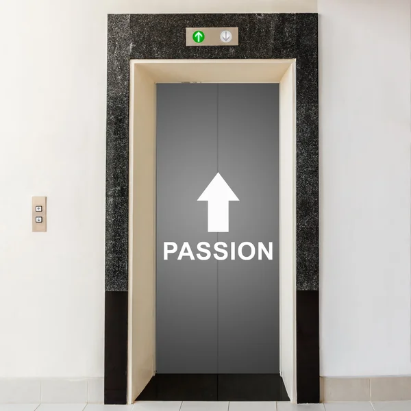 Elevator with way to passion — Stock Photo, Image