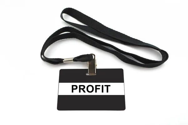 Badge de profit isolé sur fond blanc — Photo