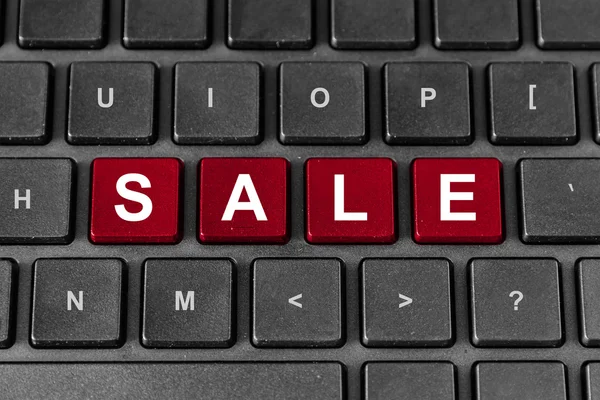 Verkaufswort auf Tastatur — Stockfoto