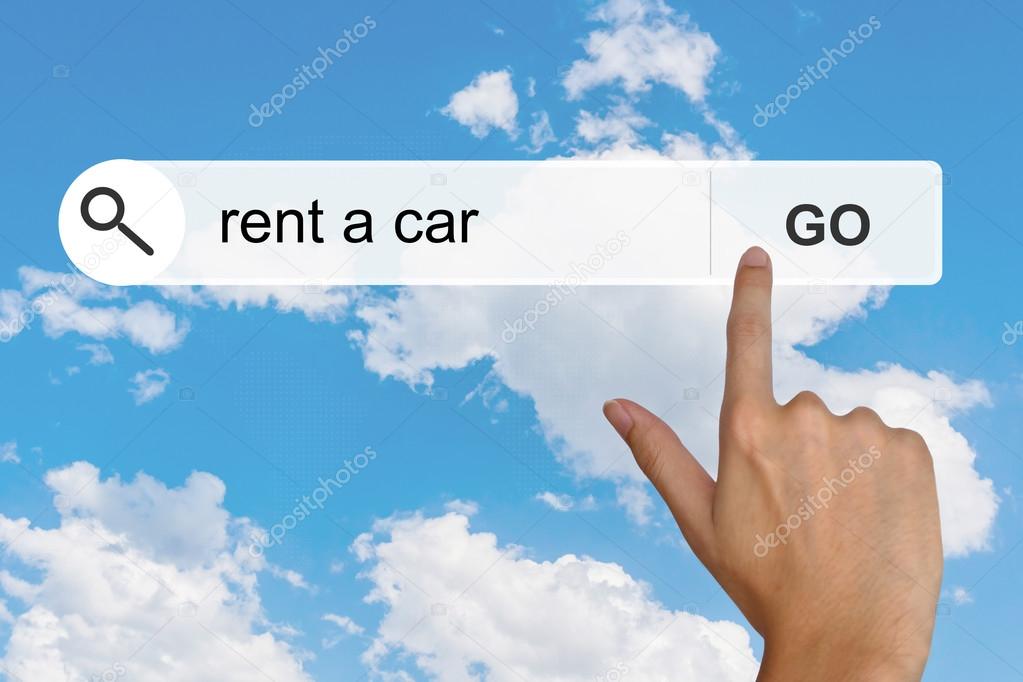 rent a car on search toolbar