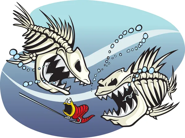 Skelefish — Stock Vector