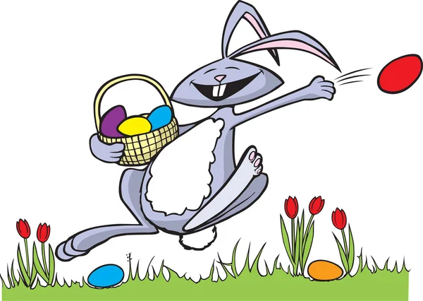 Joyeux lapin de Pâques — Image vectorielle