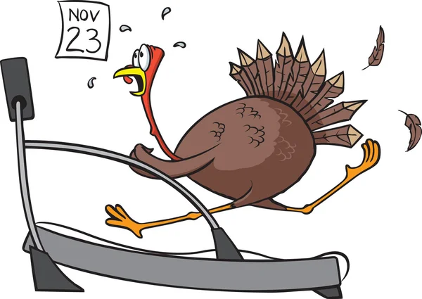 Treadmill Turkey Vector Graphics