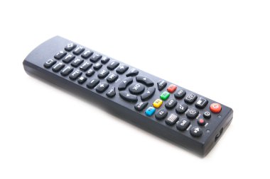 TV uzaktan kumandası beyazda izole edildi