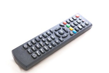 TV uzaktan kumandası beyazda izole edildi