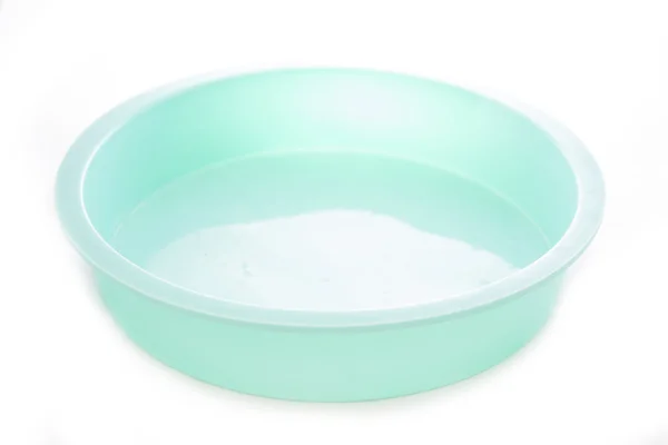 Round silicone cake form (Tart Tin). Isolated on white — Stock Photo, Image