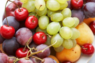 arka plan taze yaz meyve.