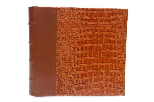 Book with crocodile cover — Stock Photo, Image