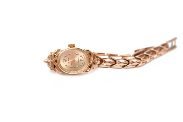 Womans relógio de ouro — Fotografia de Stock