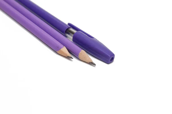 Violet pencils — Stock Photo, Image