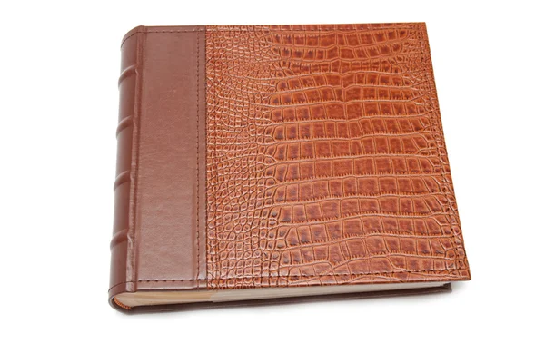 Book with crocodile cover — Stock Photo, Image