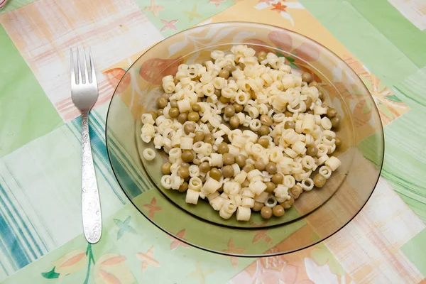 Macaroni in the plate — Stock Photo, Image