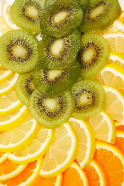 Fondo de frutas en rodajas — Foto de Stock