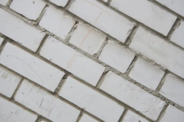 Witte muur bakstenen textuur — Stockfoto