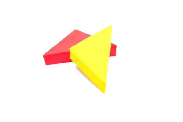 Triângulo isolado em branco — Fotografia de Stock