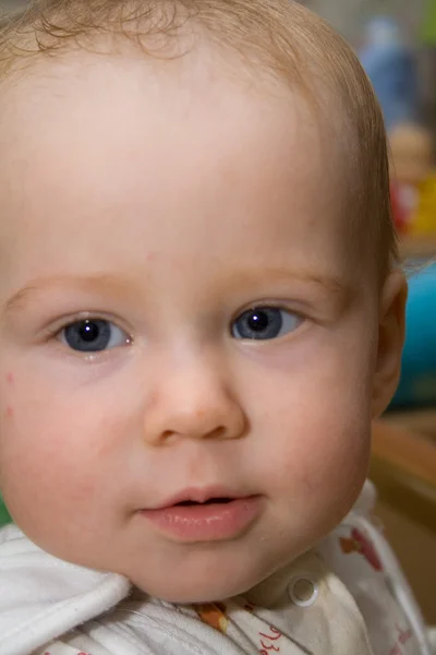赤ちゃんの肖像画 ロイヤリティフリーのストック写真