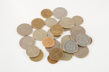 bir yığın Rus paraları