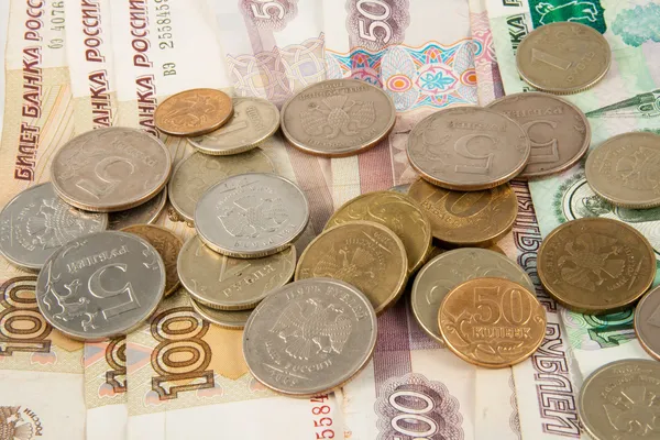 bin Rus banknotların arka planı