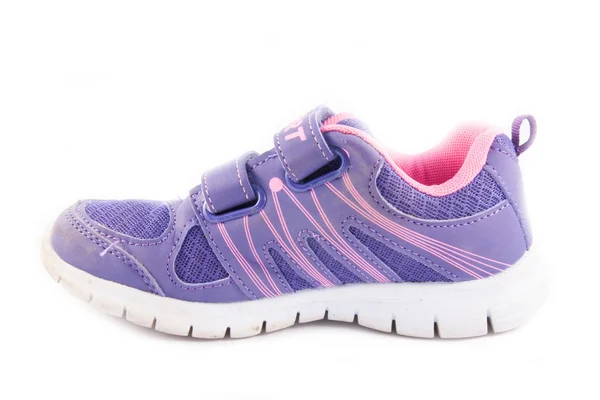 Brand old purple sneakers — Stock Photo, Image