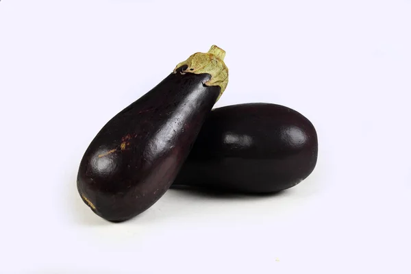 Eggplant Tasty Natural Food Isolated White Background — Stock Photo, Image