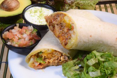 Tex-meksika yemeği, guacamole taco nacho jalapeno burrito